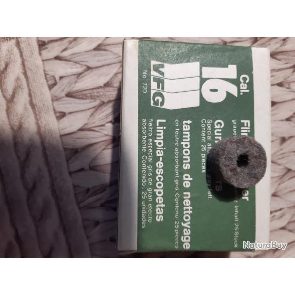 tampons de nettoyage cal 16