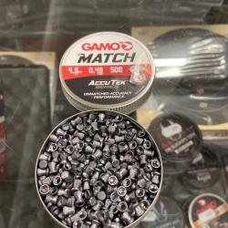 1 bte de plombs Gamo Match calibre 4.5mm