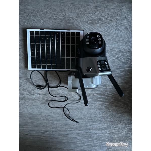 Double cam�ra de surveillance wifi solaire