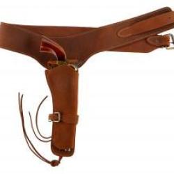 Ceinturon Confederation State - 110 cm - Marquage CS + holster