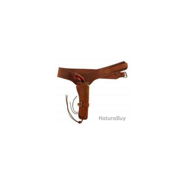 Ceinturon Confederation State - 110 cm - Marquage CS + holster