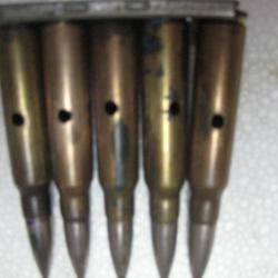 5 cartouches MAS 36 sur clip