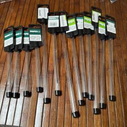 P&Ecirc;CHE GRAND LOT D'AIGUILLES A VIFS INOX PAFEX 4 tube de Deux 12 cm et 9 tubes de Deux 17 cm