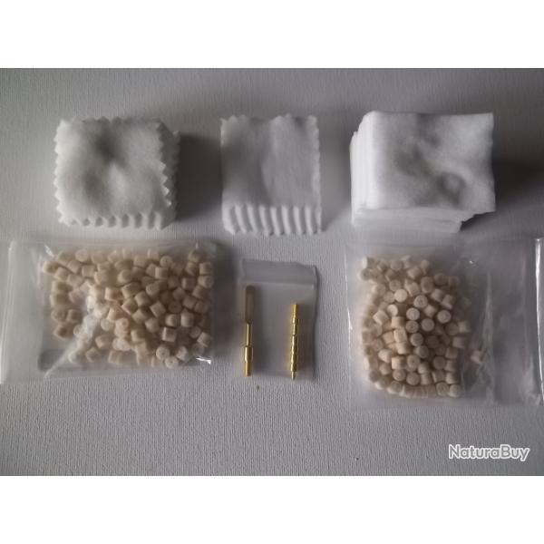 Tampons et chiffons pour calibre 22 LR