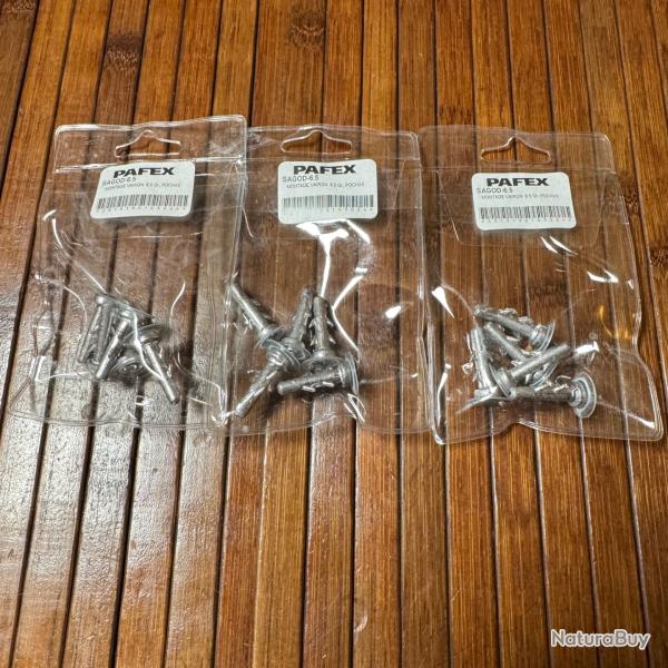 LOT P�CHE 3 PAQUETS DE 5 PI�CES PAFEX SAGOD-6,5 gr MONTAGE VAIRON