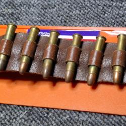 Cartouchiere ancienne cuir pour 22lr Mag