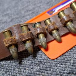 Cartouchiere ancienne cuir pour 22lr