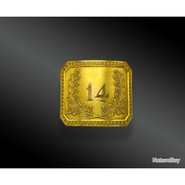 PLAQUE DE CEINTURON D'OFFICIER D'INFANTERIE OU DE LEGION DE LA GARDE NATIONALE