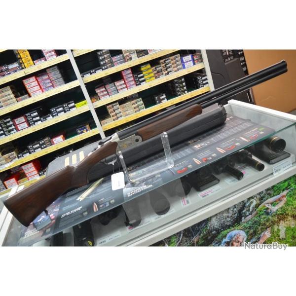 FUSIL SUPERPOSE HUGLU EAGLE CALIBRE 12/76 CANON DE 66 CM GRAVURE PERDRIX FAISAN NEUF