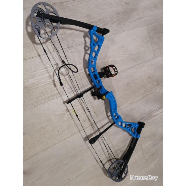 ARC A POULIES DIAMOND PRISM GAUCHER BLEU 18-30" 5-55# DESTOCKAGE