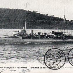 CPA - MARINE de GUERRE-  " Hallebarde "  torpilleur de haute mer N&deg;7062