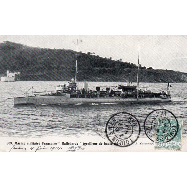 CPA - MARINE de GUERRE-  " Hallebarde "  torpilleur de haute mer N�7062