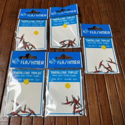 LOT P&Ecirc;CHE 5 PAQUETS FLASHMER &Eacute;MERILLONS TRIPLES N.14