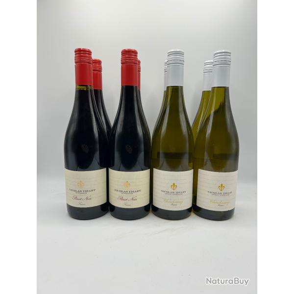 Lot Mixte Pinot Noir 2021 et Chardonnay 2024 IGP Pays D'Oc - 1� - Sans Prix R�serve - 8 Bouteilles