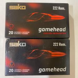 Balles Sakho 222 remington gamehead
