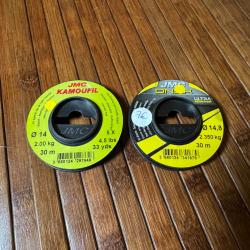 LOT DESTOCKAGE P&Ecirc;CHE 2 BOBINES JMC 1 X KAMOUFIL 1 x ONYX