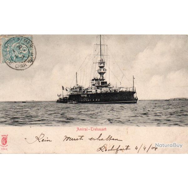 CPA - MARINE de GUERRE -cuirass� Amiral-Tr�houart -N�7066