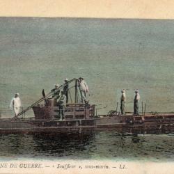 CPA - MARINE de GUERRE - " Souffleur  "  Sous-Marin -N&deg;7067