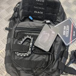 sac a dos mil-tec tactical rainproof large one strap assault noir neuf  14059188