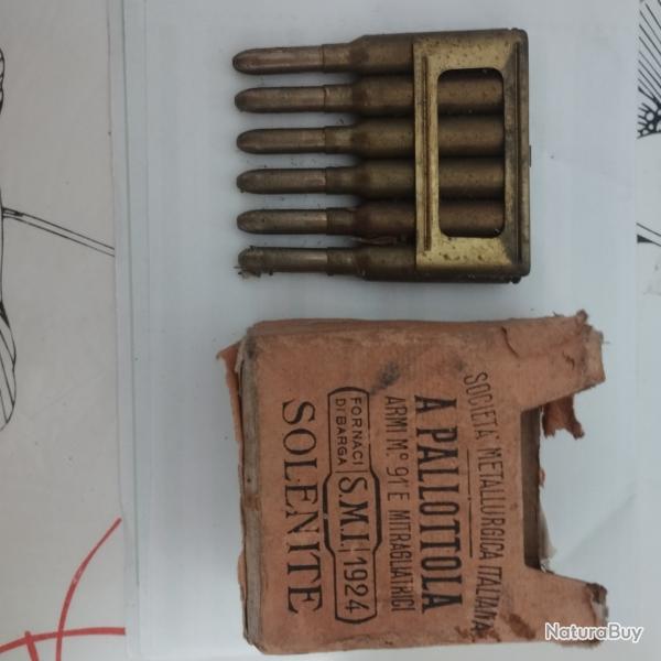 Clip 6 cartouches carcano avec bo�te