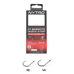 NYTRO BAS DE LIGNE NTO-B1 BARBLESS F1 SHORTZ QUICK STOP 3"/7,5CM NYTRO 0,13mm 16 3"/7,5cm