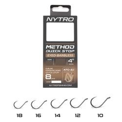 NYTRO BAS DE LIGNE NTO-B2 BARBLESS METHOD QUICK STOP 4"/10CM NYTRO 0,15mm 18 4''/10cm