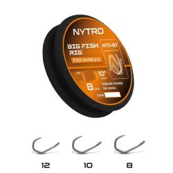 NYTRO BAS DE LIGNE NTO-B3 BARBLESS BIG FISH 10"/25CM NYTRO 8 0,30mm 10"/25cm