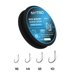 NYTRO BAS DE LIGNE NTO-B1 BARBED BIG BREAM QUICK STOP 20"/50CM NYTRO 0,15mm 14 20"/50cm