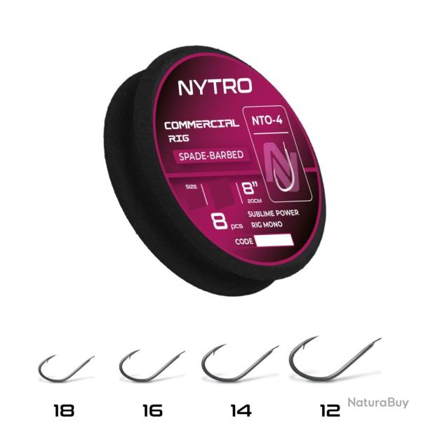 NYTRO BAS DE LIGNE NTO4 BARBED COMMERCIAL 8"/20CM NYTRO 0,13mm 16 8"/20cm