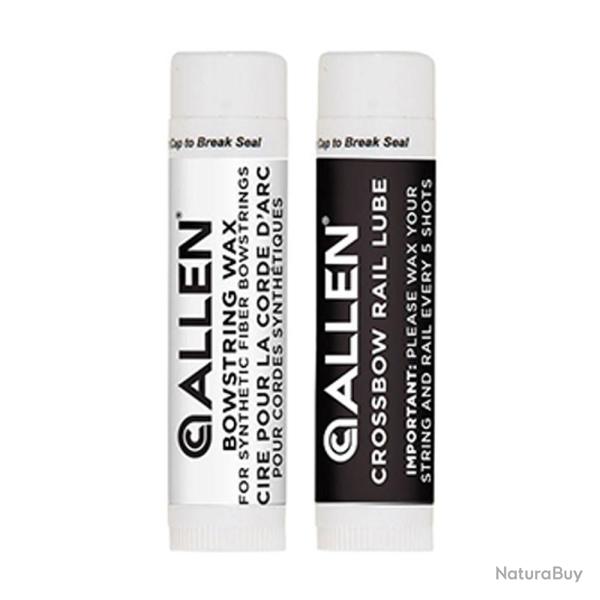 Pack cire pour corde d'arbal�te/lubrifiant pour rail Allen