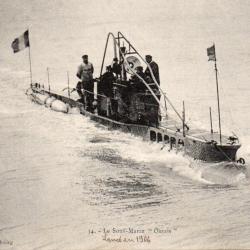 CPA - Marine  de Guerre - Le Sous-Marin " Oursin " N&deg;7073