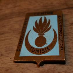 Insigne , Centre d'Instruction d'Infanterie / TUNISIE