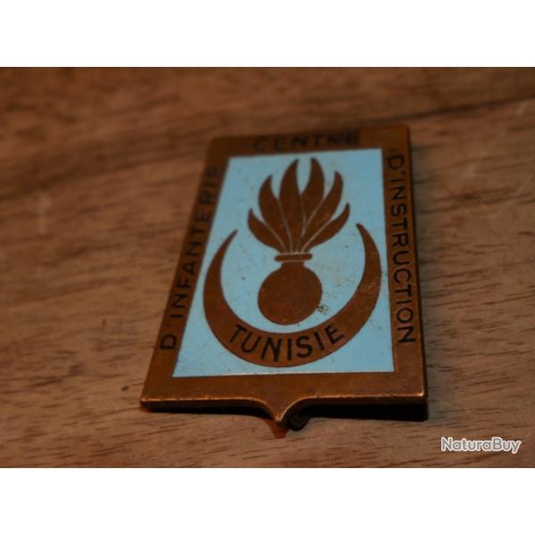 Insigne , Centre d'Instruction d'Infanterie / TUNISIE