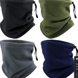 LOT DE 4 TOURS DE COU POLAIRES - Protection Totale Froid & Vent - JD-SHOP