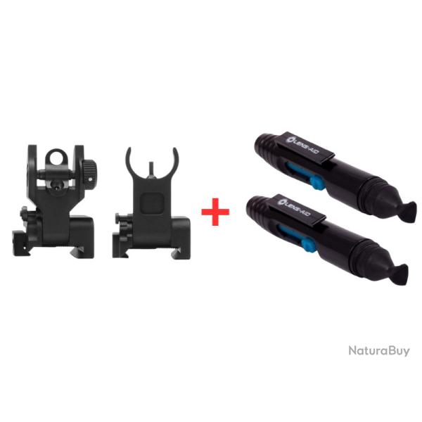 PACK PR�CISION TOTALE - Vis�es Flip-Up + Nettoyage LENS-AID�
