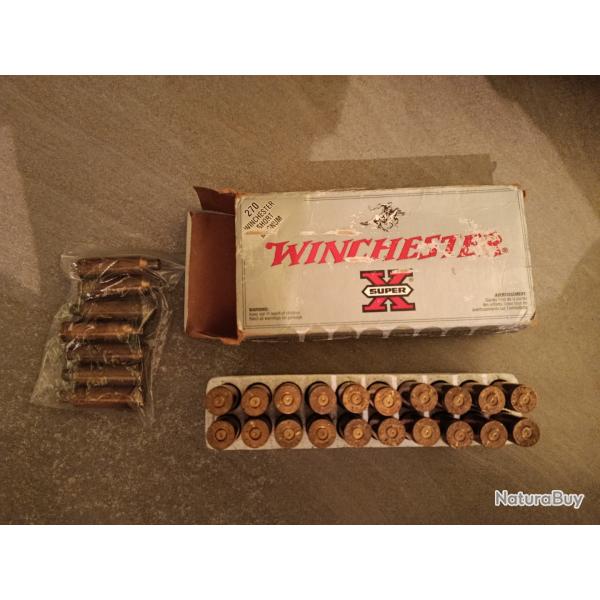 29 Douilles calibre 270 WSM pour rechargement