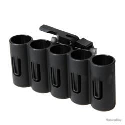 RACK 5 EMPLACEMENTS CALIBRE 12 SUR RAIL PICATINNY - LIVRAISON GRATUITE