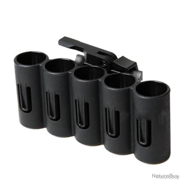 RACK 5 EMPLACEMENTS CALIBRE 12 SUR RAIL PICATINNY - LIVRAISON GRATUITE