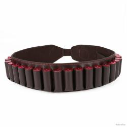CARTOUCHI&Egrave;RE DE LUXE EN CUIR POUR CALIBRE 12 - LIVRAISON GRATUITE