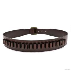 CARTOUCHI&Egrave;RE DE LUXE EN CUIR POUR CALIBRE .44/.45 - LIVRAISON GRATUITE