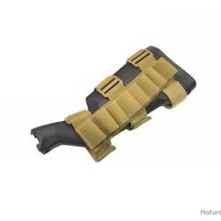 CARTOUCHIERE TACTIQUE POUR AVANT-BRAS 8 CARTOUCHES - CALIBRE 12 - KAKI