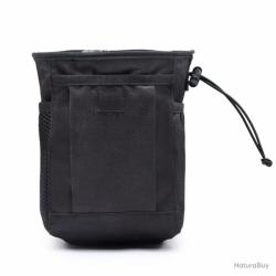 POCHETTE TACTIQUE SYST&Egrave;ME MOLLE POUR MUNITIONS OU DOUILLES - NOIR
