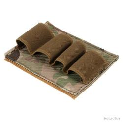 CARTOUCHI&Egrave;RE VELCRO 4 EMPLACEMENTS CALIBRE 12 - MULTICAM