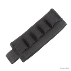 CARTOUCHI&Egrave;RE VELCRO 5 EMPLACEMENTS CALIBRE 16 - NOIR