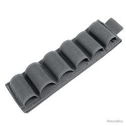 CARTOUCHI&Egrave;RE VELCRO 6 EMPLACEMENTS CALIBRE 12 - GRIS