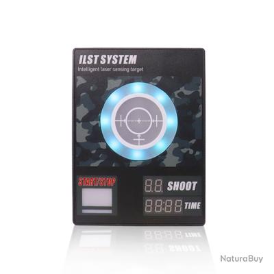 DX DA XIN Cible De Tir Électronique Lumineuse Et Sonore - Jeu Nerf Avec 2 Pistolets, 40 Fléchettes, 5 Cibles + Effets, Cadeau Anniversaire Noël Enfants 3-12 Ans