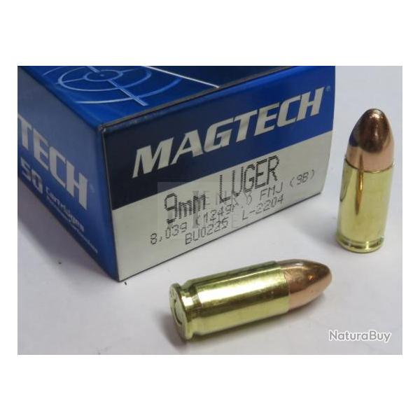 MAGTECH 9X19 124GR 8.03G FMJ X50