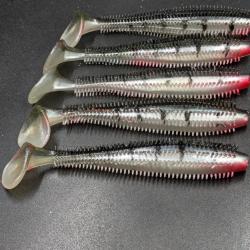 Lot 353  / Fox rage SPIKEY SHAD ultra UV.5 pi&egrave;ces.