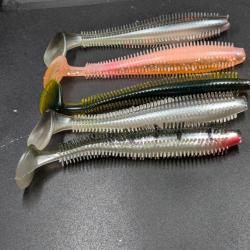Lot 354  / Fox rage SPIKEY SHAD ultra UV.5 pi&egrave;ces / 12 cm . Fish and Fishing.
