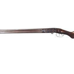 LE PRODIGIEUX FUSIL CHASSE SUPERPOSE A SYSTEME BRUN LATRIGE - FRANCE XIX&egrave;